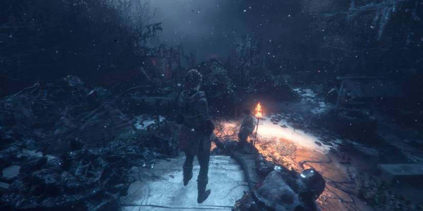 The garden of the de Rune family estate in A Plague Tale: Innocence.