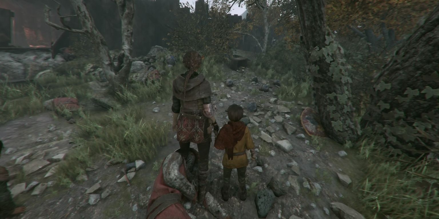 An area after the wooden station in A Plague Tale: Innocence.