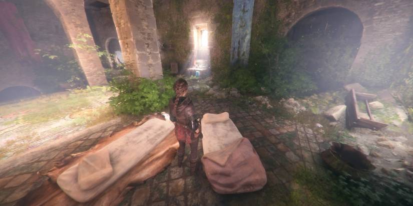 In their bedroom in Chateau d'Ombrage in A Plague Tale: Innocence.