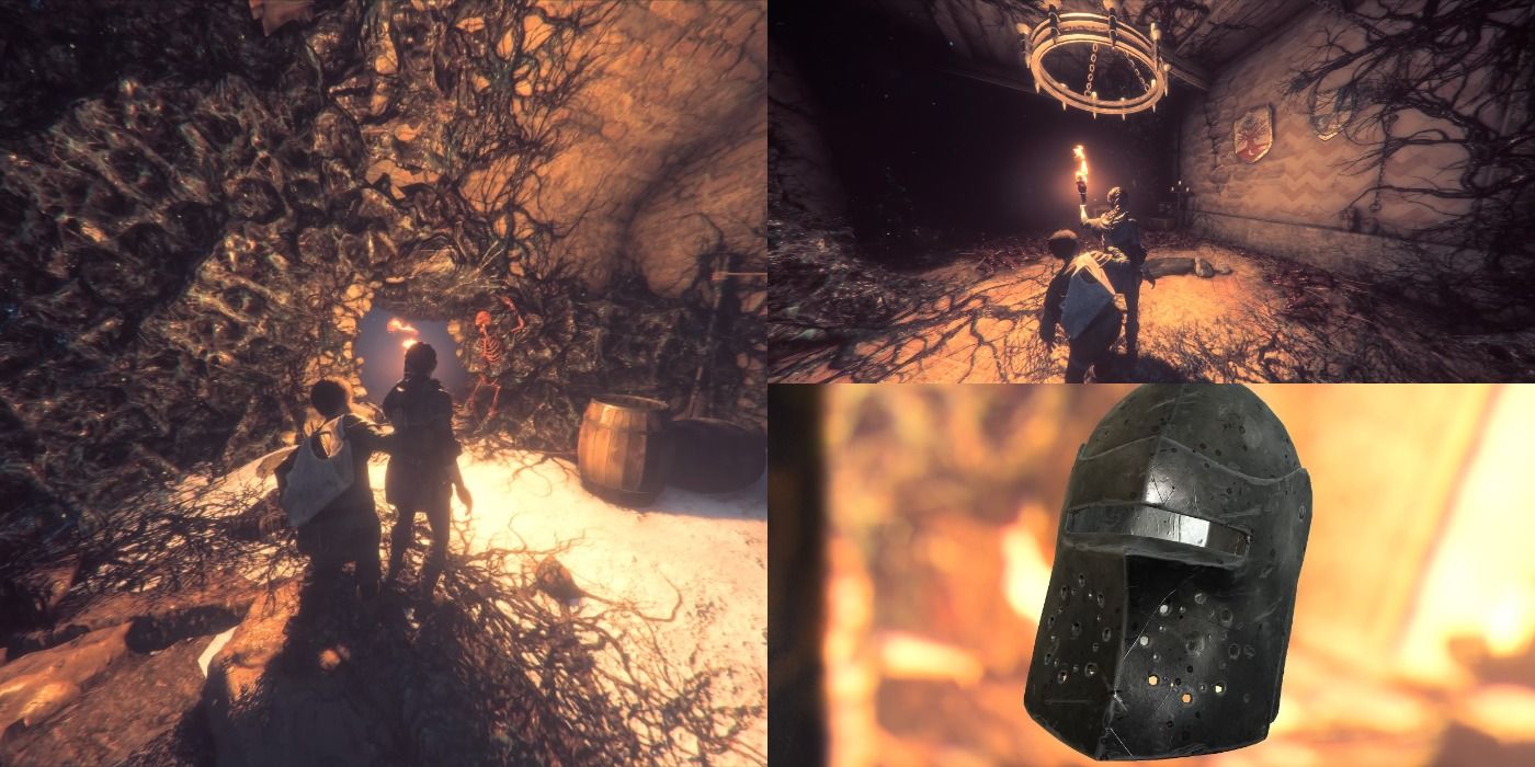 Harnois Helmet, among the curiosities in A Plague Tale Innocence