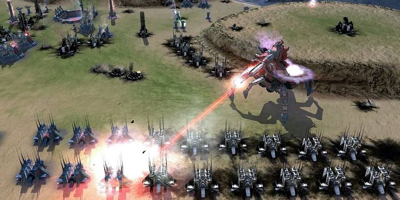 A battle in Supreme Commander 2
