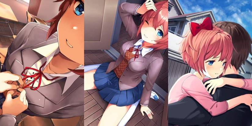 All of Sayori's CGs in Doki Doki Literature Club