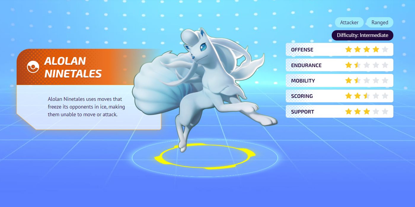 Alolan Ninetales in Pokemon Unite