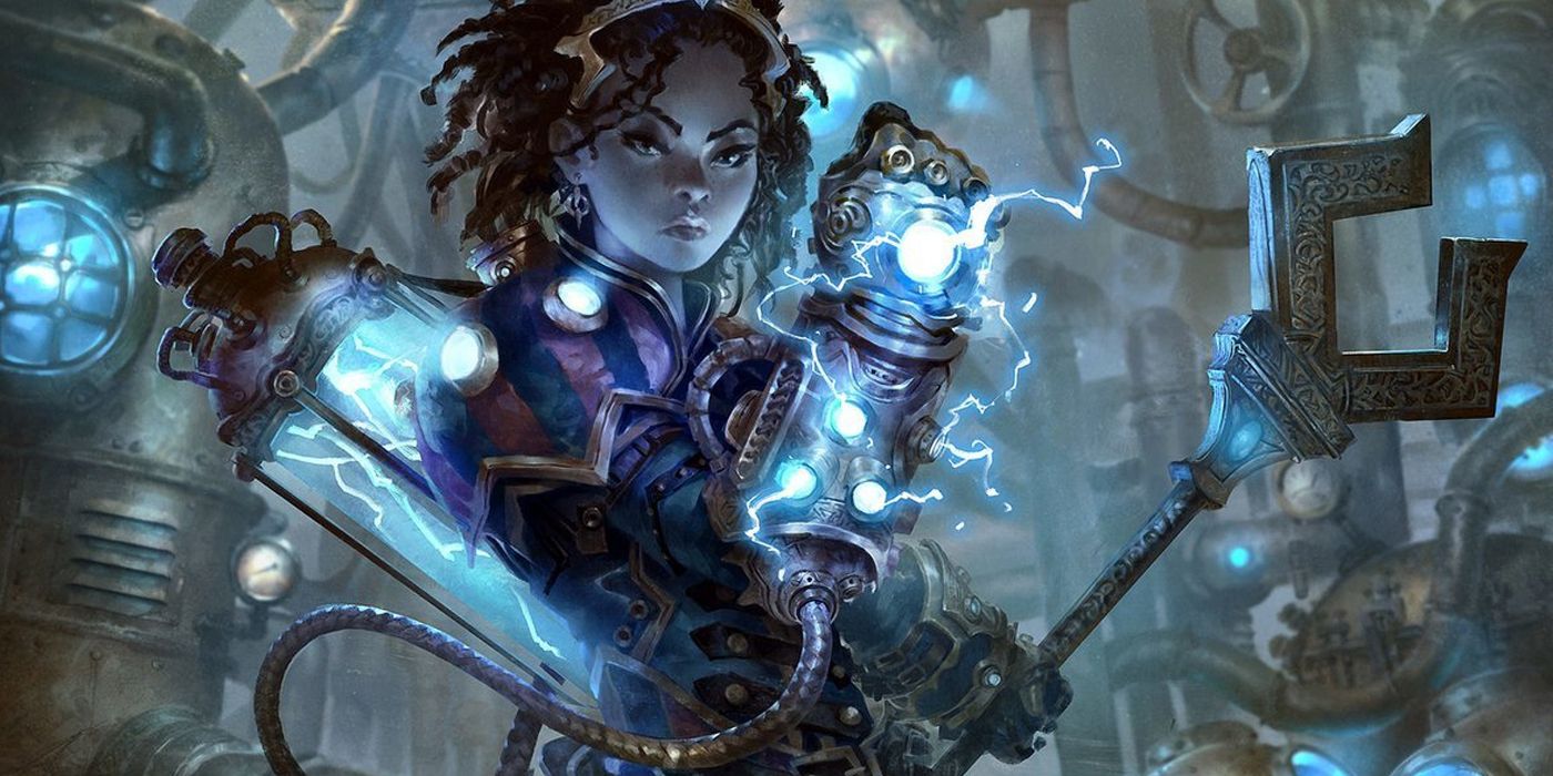 An Artificer with her gauntlet