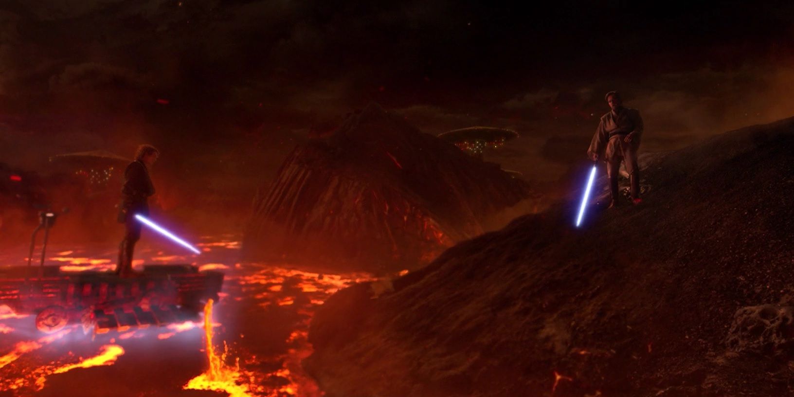 Anakin and Obi-Wan's duel on Mustafar