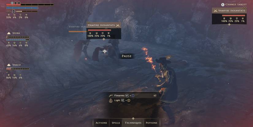 DeSardet uses Anointed Weapons in GreedFall