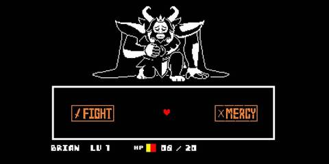 Defeating Asgore in Undertale