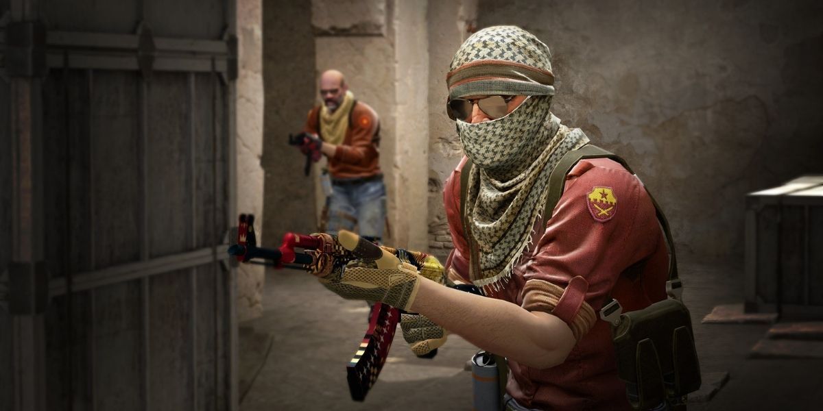 Counter Strike Global Offensive players search for the enemy