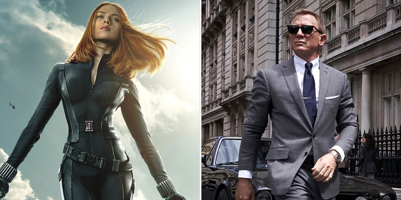 Black Widow and James Bond 007