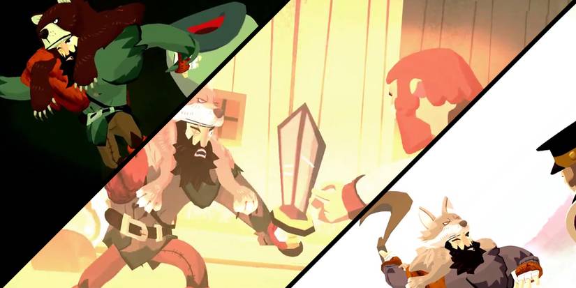 Bloodroots - 3-Image Collage Of The Unique-Type Weapon Overkill Finishers