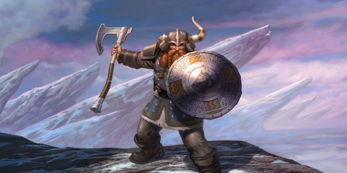 Bruenor Battlehammer Defending With His Shield