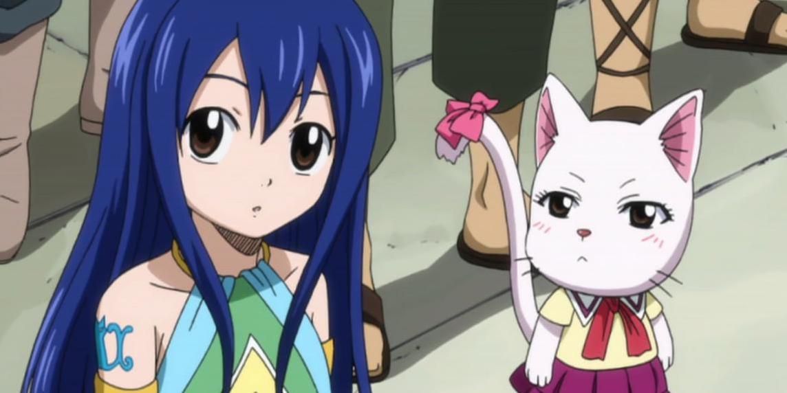 Carla standing with Wendy Fairy Tail