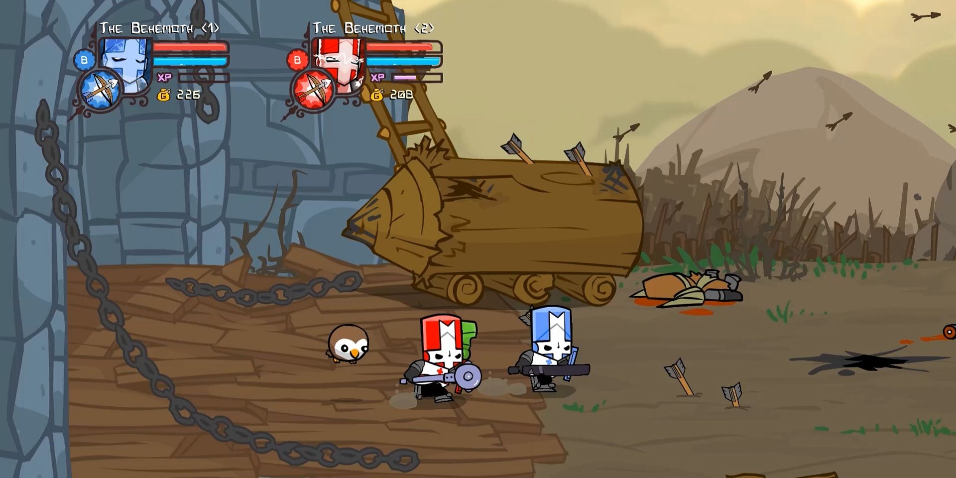 Как быстро повысить уровень в Castle Crashers