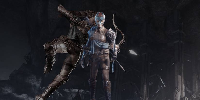 Catti-brie and the full Alustriel's Gift Bow and armor set