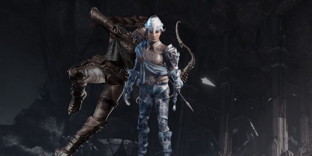 Catti-brie and the full Cold Resistance Bow and armor set