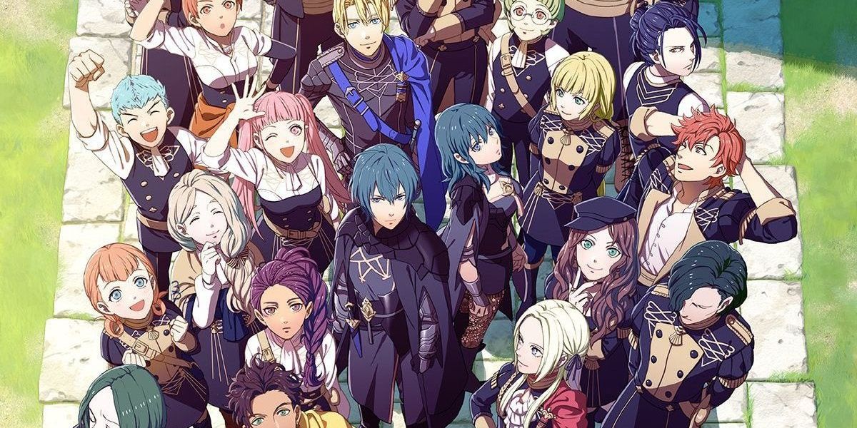 Byleth and other characters in Fire Emblem: Three Houses