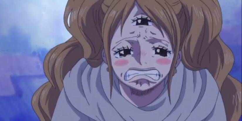 Pudding crying after removing Sanji's memories