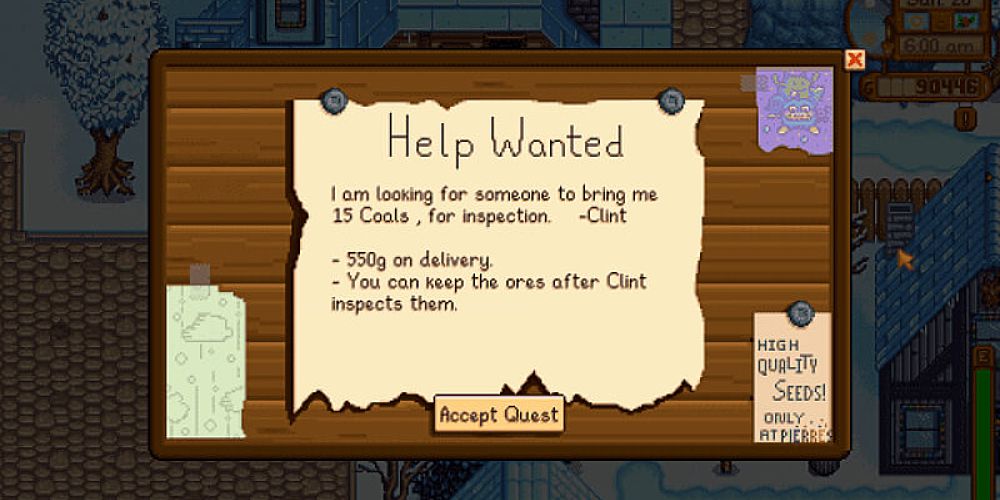 Help Wanted request from Clint