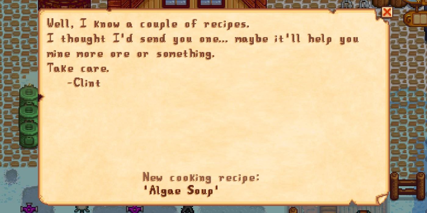Algae soup recipe letter