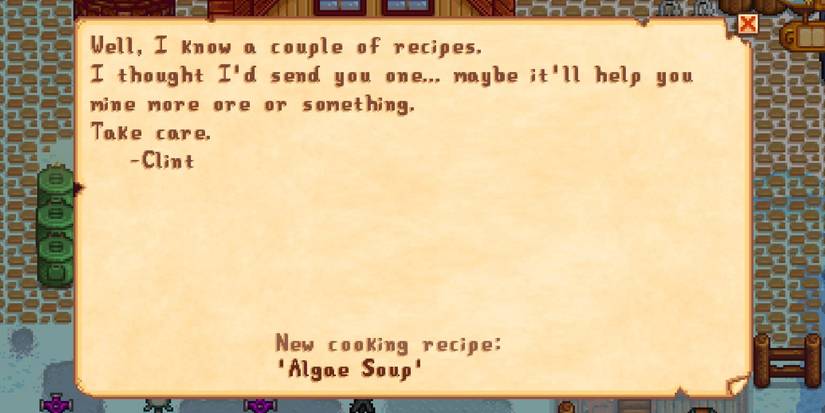 Algae soup recipe letter