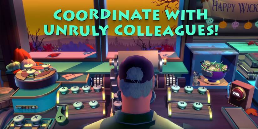 A man types at a desk in KeyWe