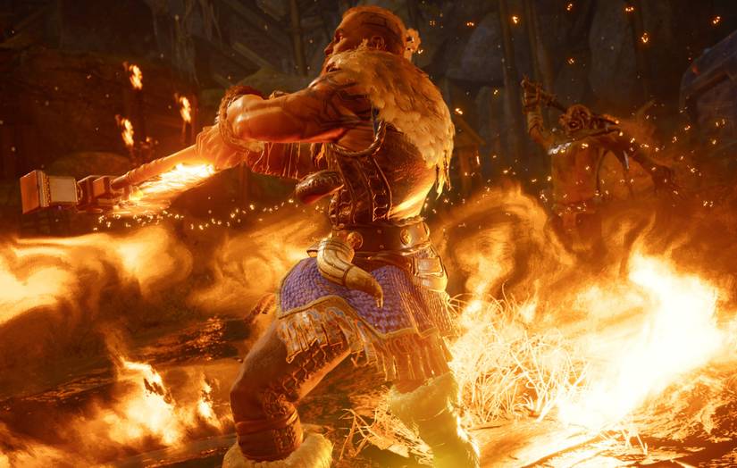 D&D Dark Alliance Wulfgar Fighting