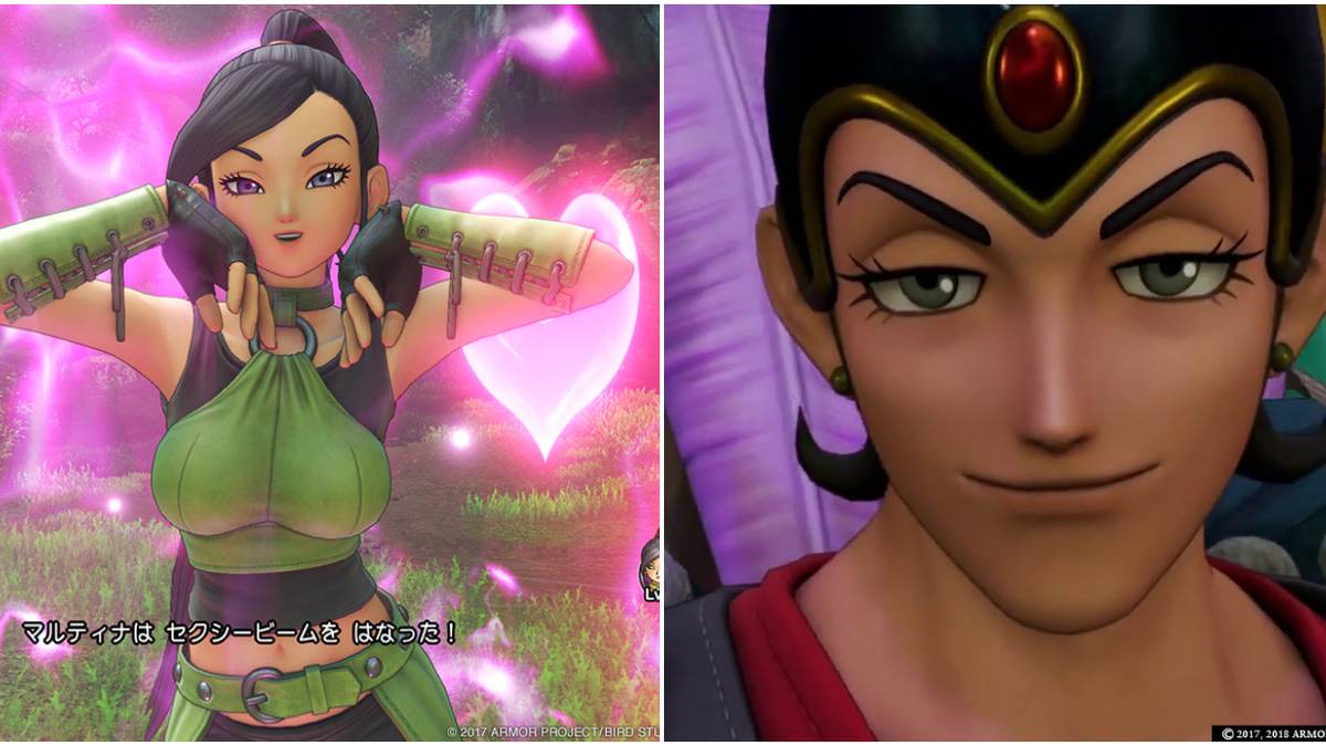Dragon Quest 11 Jade and Sylvando Using Charm