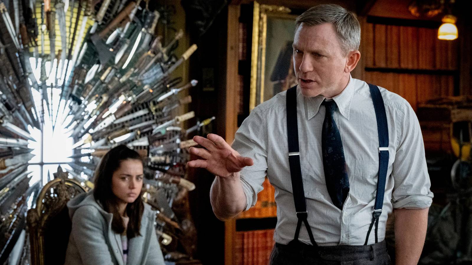Daniel Craig and Ana de Armas in Knives Out