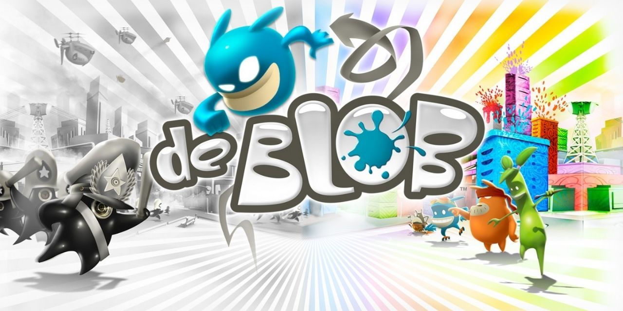 Promotional work of De Blob for the Nintendo Wii