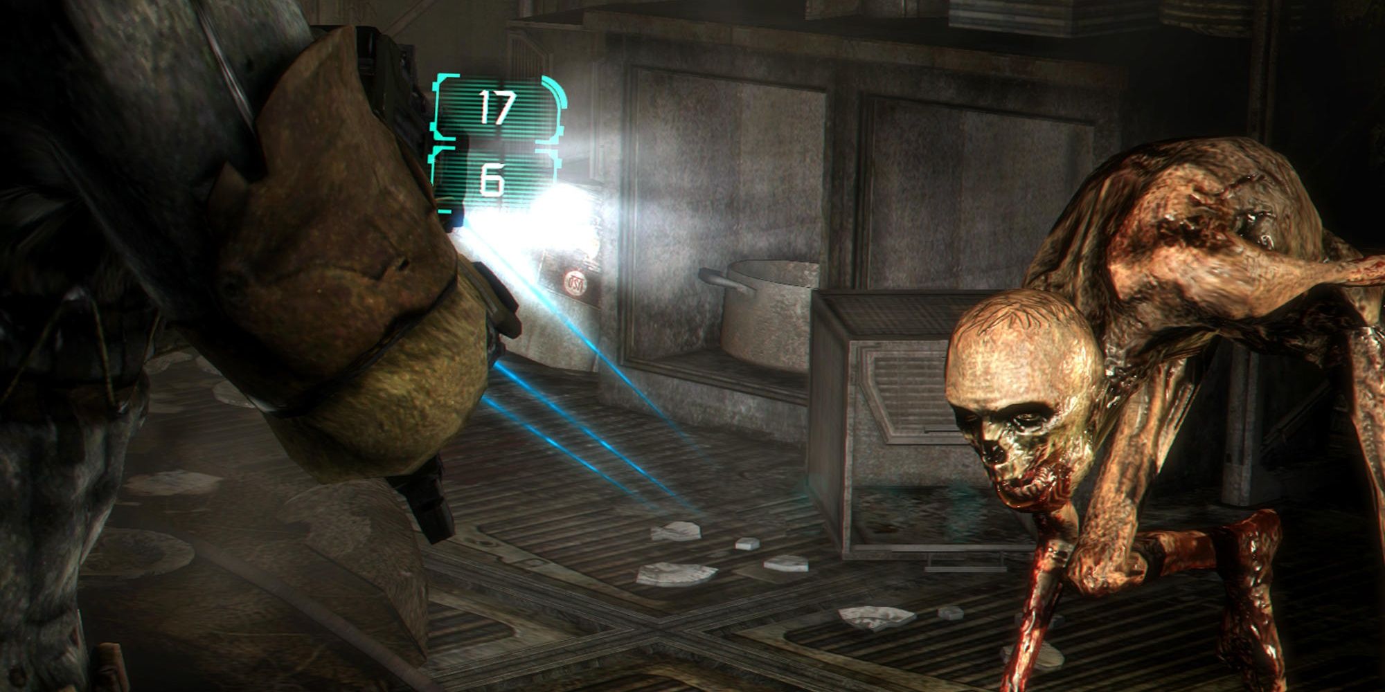 Dead Space3, fight with necromorph