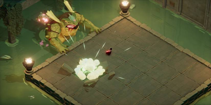 fighting enemies in Death’s Door