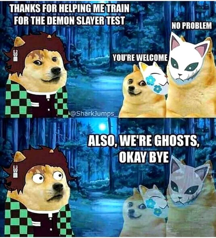 Demon Slayer Tanjrio doge meme Sabito
