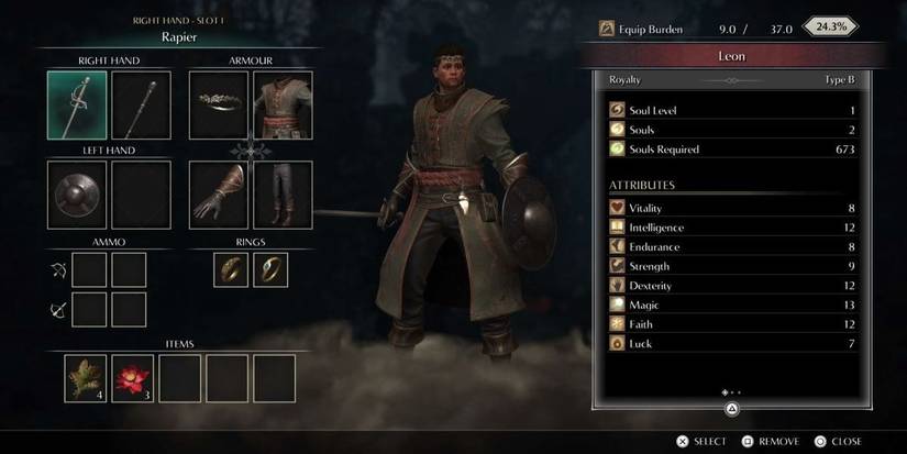 Demon's Souls Character Screen Fragrant Ring