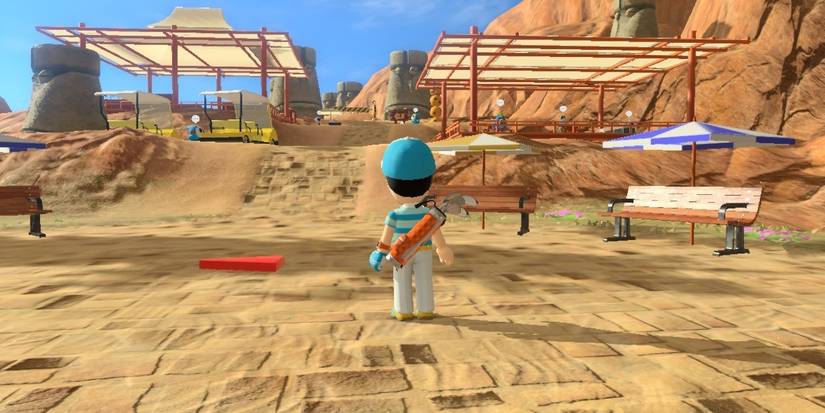 The desert in Mario Golf: Super Rush