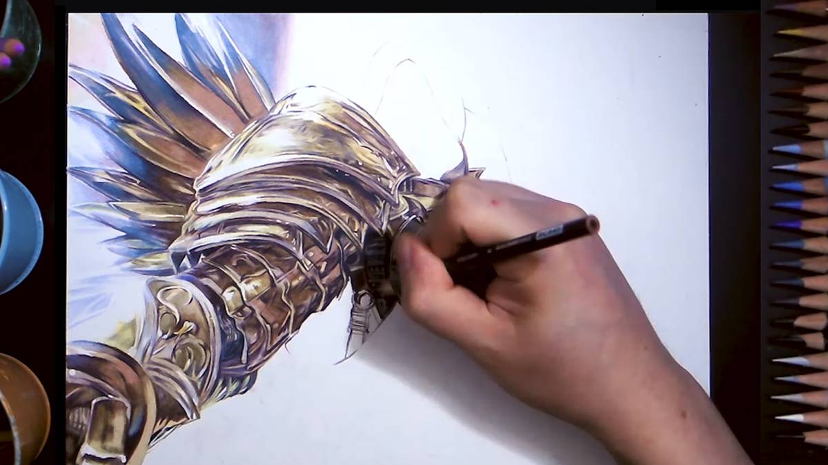 Diable Tyrael Freehand Drawing Feature