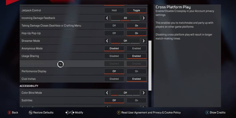 Disabling The Crossplay Function In Dead By Daylight