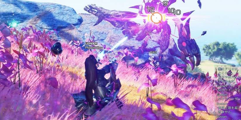 A character shooting from a distance