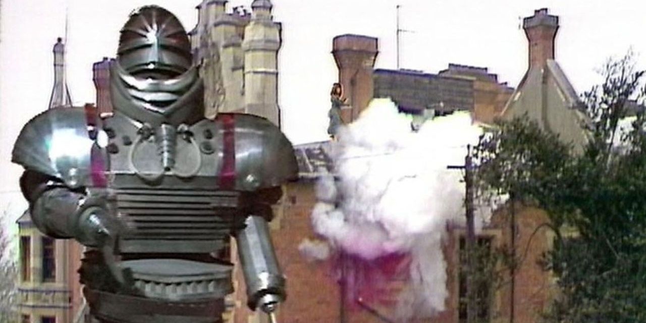 K1 Robot blowing up a building