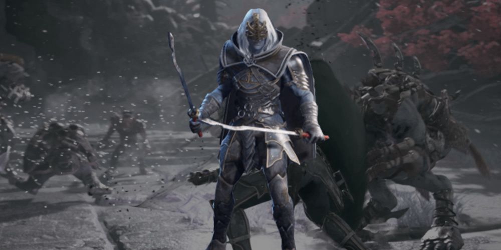 Drizzt wearing the full set accompanying the Wearer of the Mask Scimitar 2