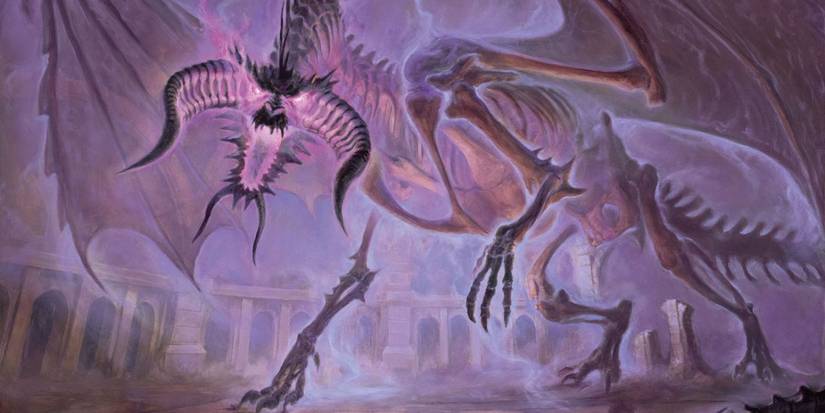 A Dracolich In A Ruin