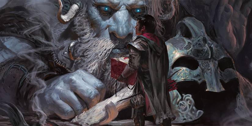 Dungeons & Dragons College of Valor Bard and giant