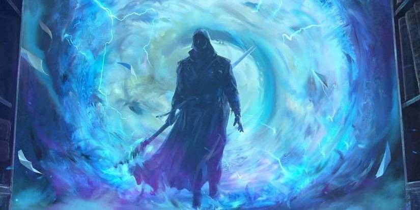 Dungeons and Dragons Wizard using dimension door spell