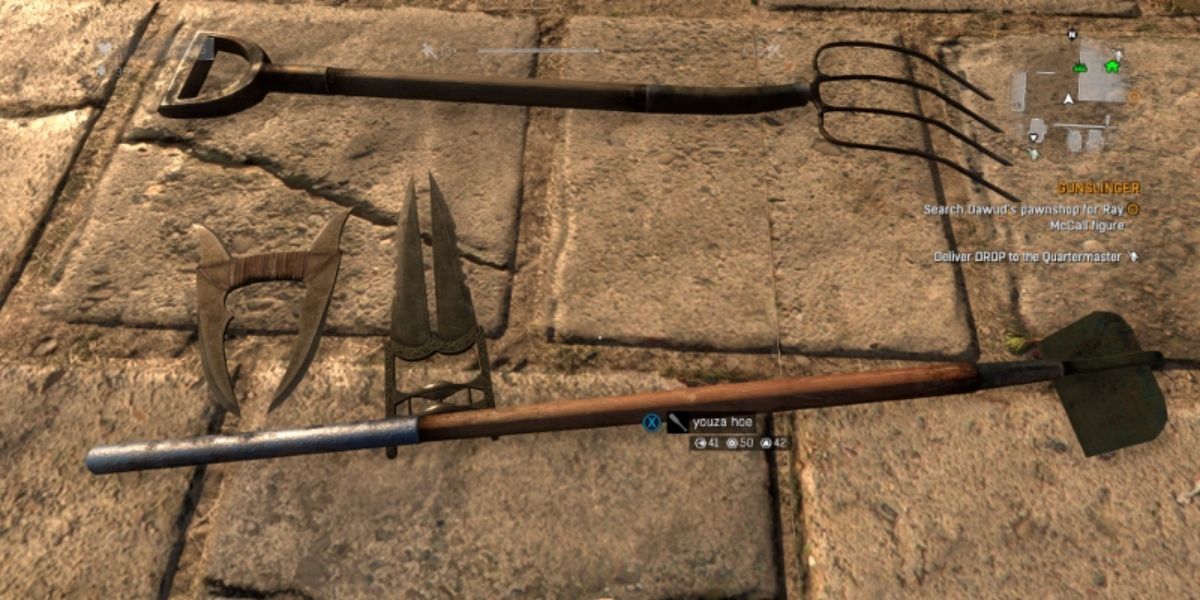 Dying Light Bear Arms mod various weapons on the ground
