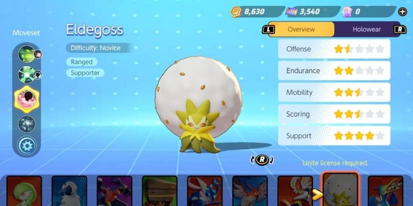Eldegoss in Pokemon Unite