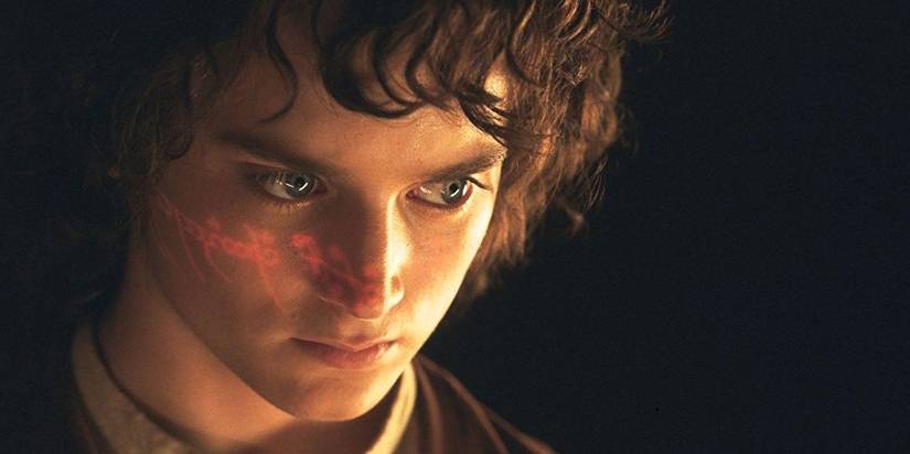 close-up of Frodo from Fellowship of the ring