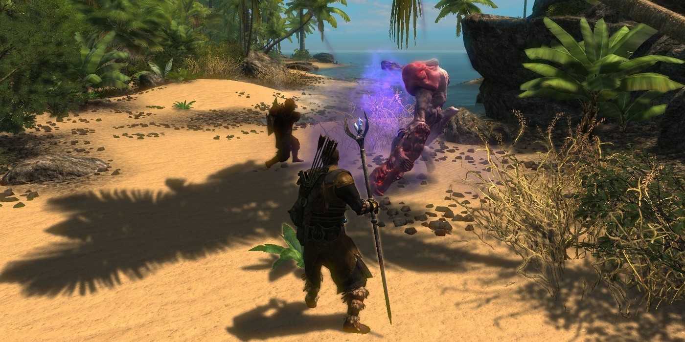 Enderal Mage with staff