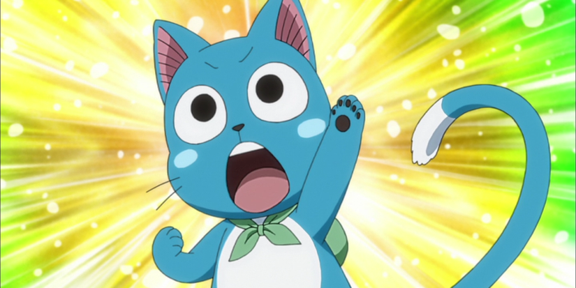 Happy jumping in celebration Fairy Tail