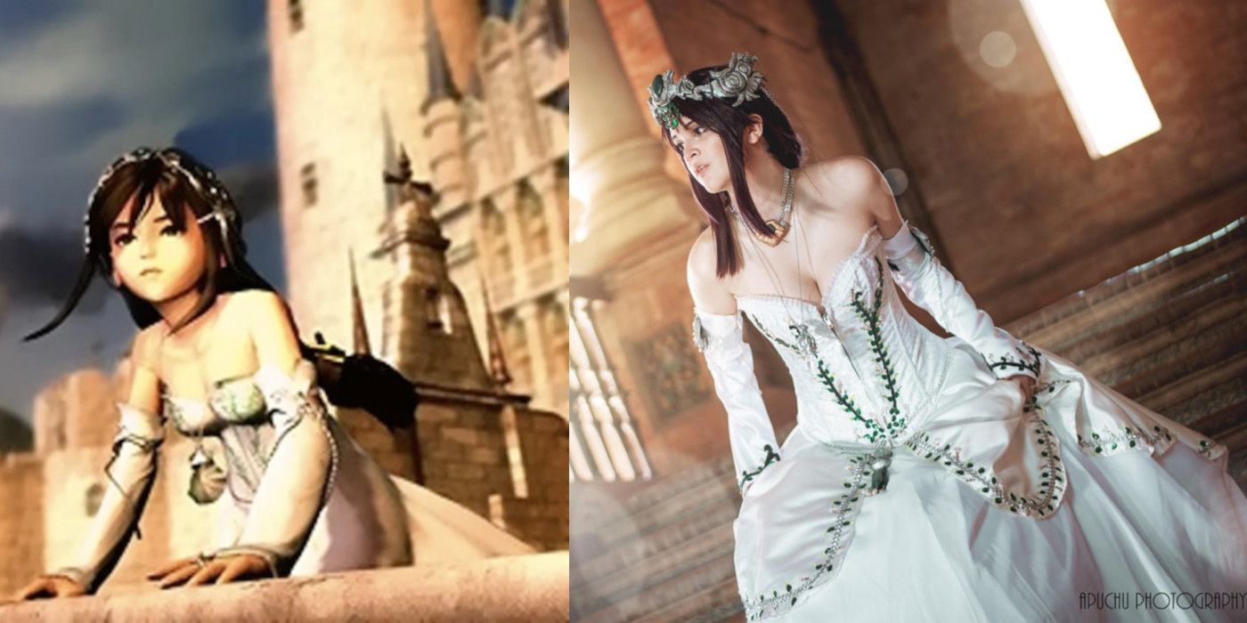 FF9 Cosplay Dagger Garnet Wedding Princess Dress