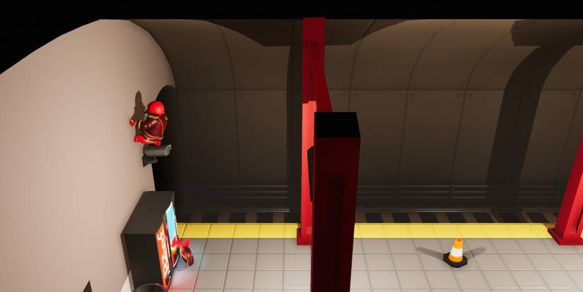 Climbing the subway wall