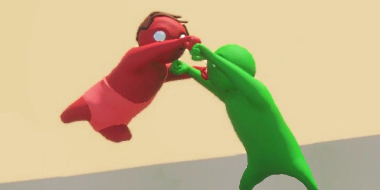 Gang Beasts Throwing Players